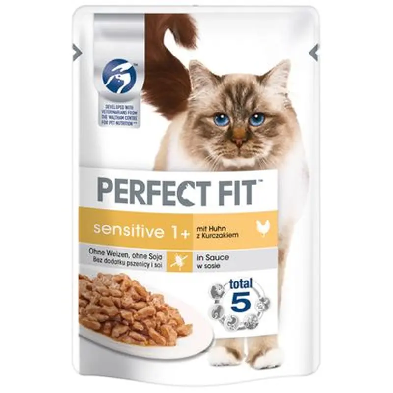 Perfect Fit Sensitive 1+ Pouches - Mixed Pack: Chicken & Salmon (4 x 85g)
