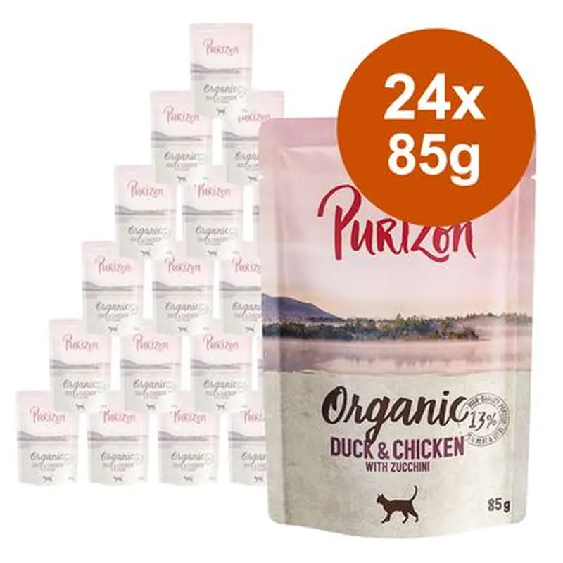 Purizon Organic Saver Pack 24 x 85g - Chicken and goose squash