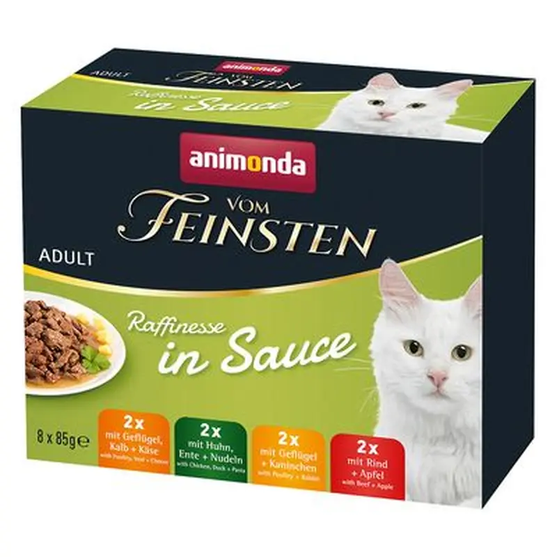 animonda vom Feinsten Adult Raffinesse in Sauce Mixed Pack - Saver Pack: 48 x 85g