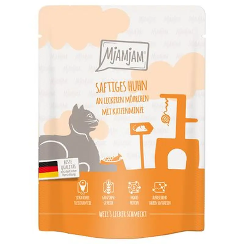 MjAMjAM Squeezy Pouches 6 x 300g - Good Turkey with Steamed Pumpkin