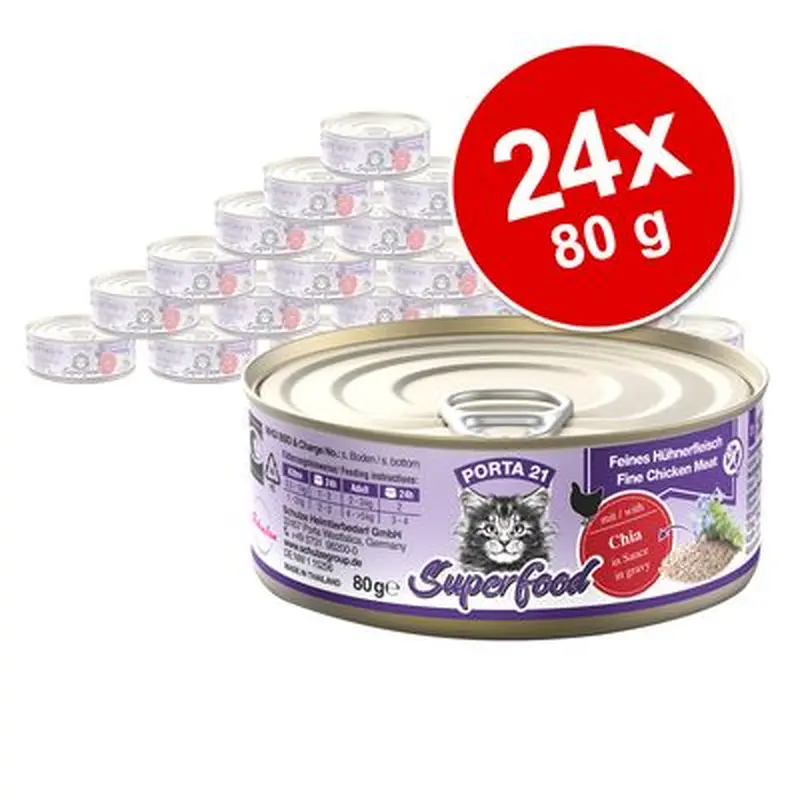 Porta 21 Superfood 24 x 80 g - Mackerel with papaya