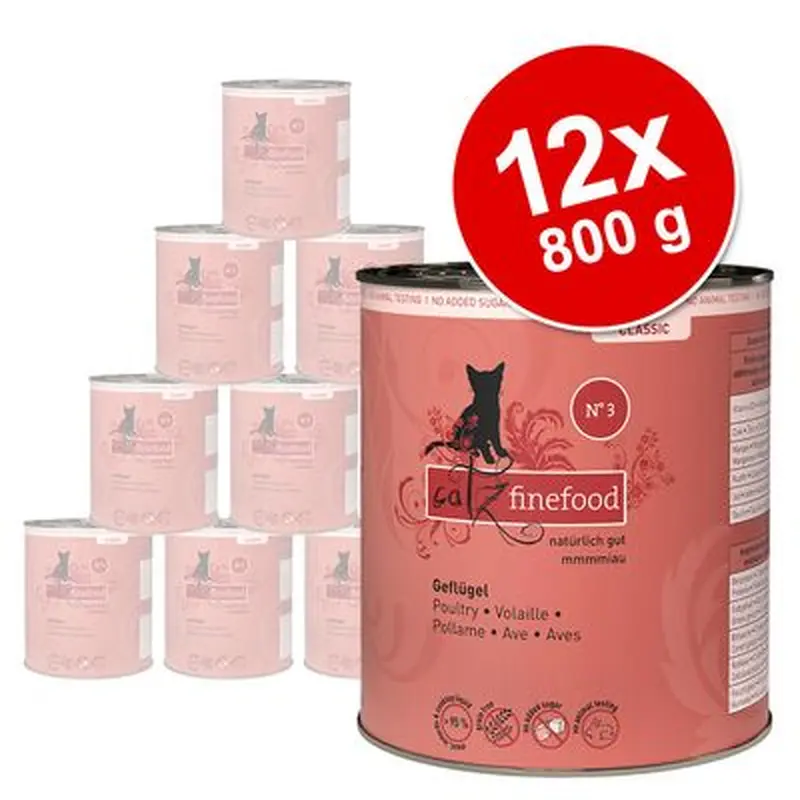 Saver Pack catz finefood 12 x 800 g - Chicken & pheasant