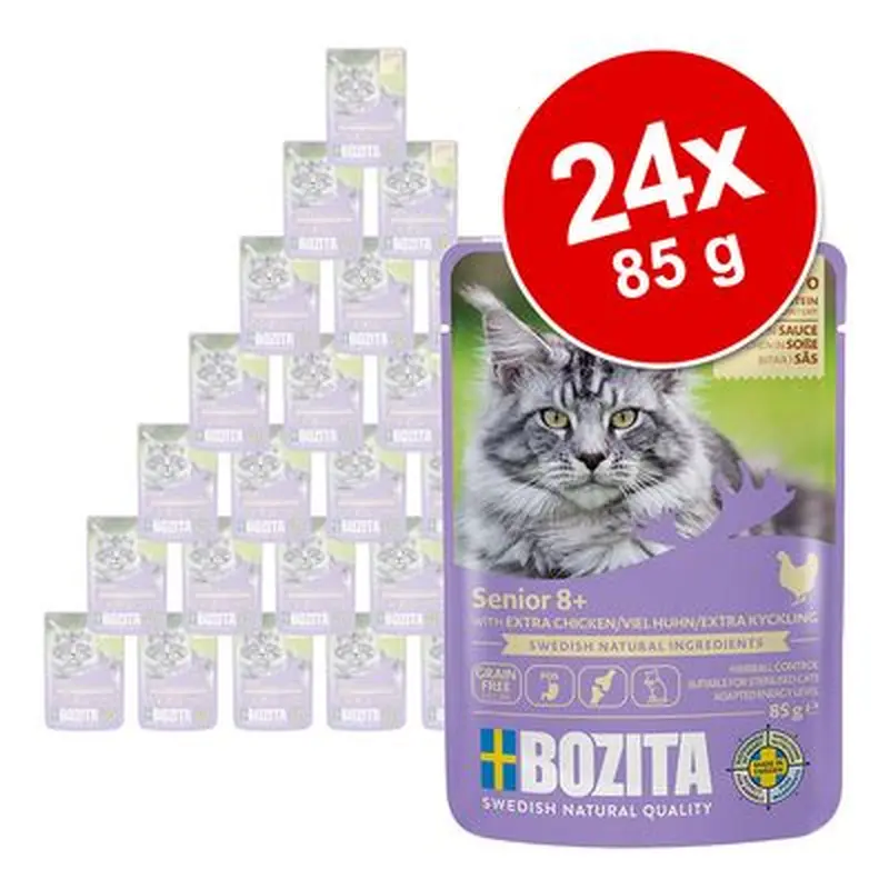 Bozita Morsels in Sauce Senior Saver Pack 24 x 85g - Beef