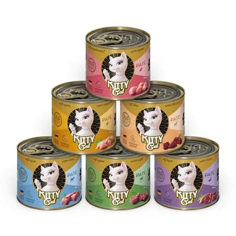 Kitty Cat Adult Pate 6 x 200g - Mixed Pack I (6 Varieties)