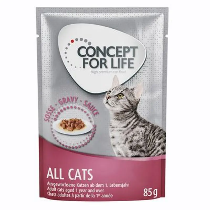 Concept for Life All Cats  in Gravy - 48 x 85g
