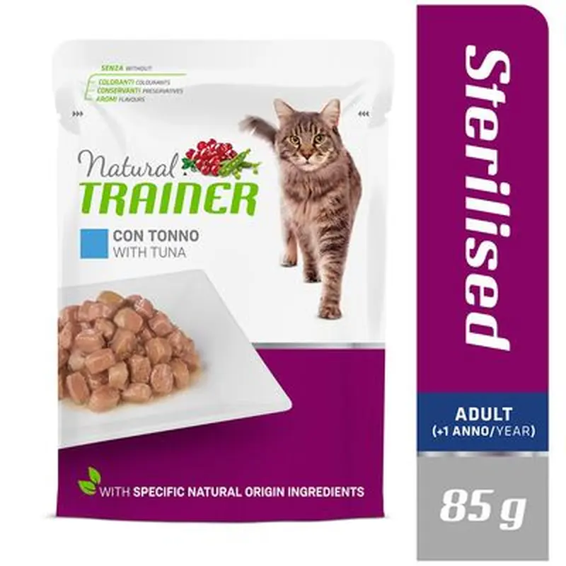Nova Foods Natural Trainer Adult Sterilised - Mixed Pack: Turkey & Cod (24 x 85g)