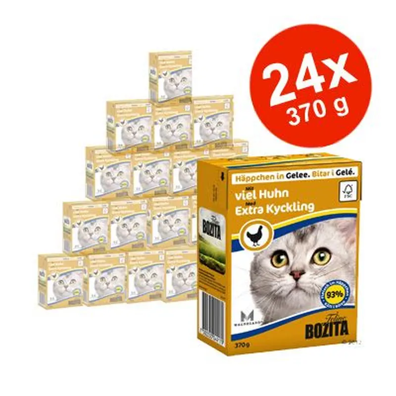 Bozita Chunks in sauce Saver Pack 24 x 370g - Duck