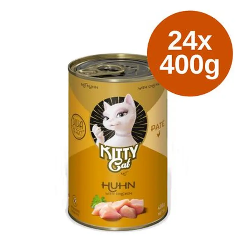 Kitty Cat Adult Pate Saver Pack 24 x 400g - Rabbit