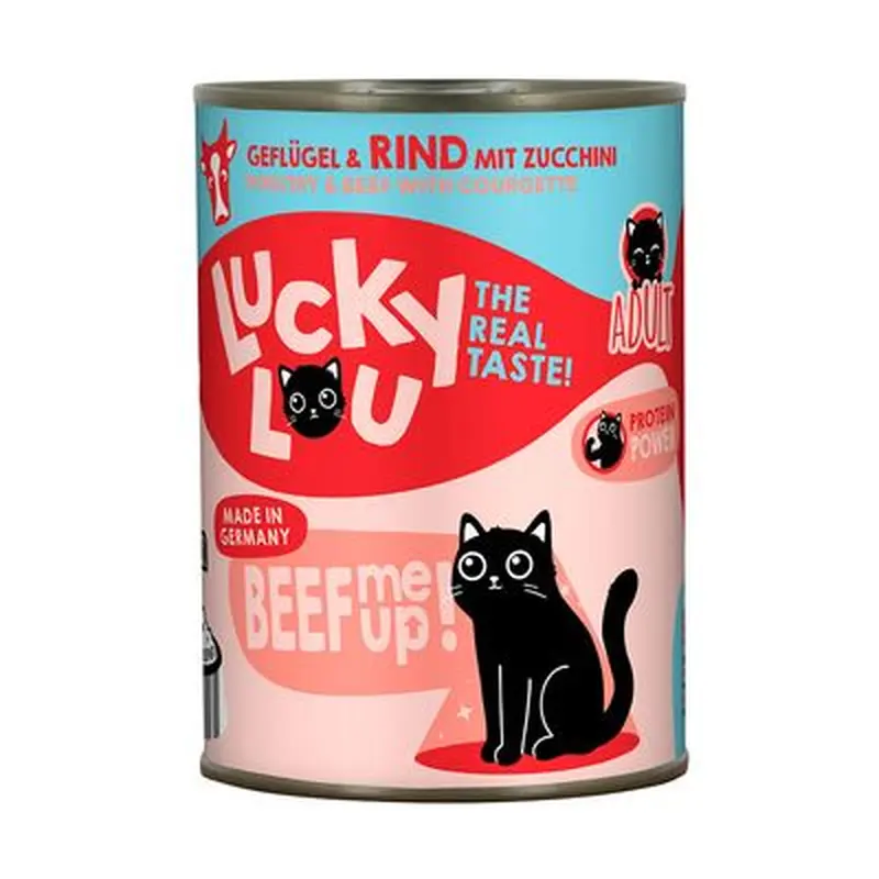 Lucky Lou Adult 6 x 400g - Beef & Wild Boar