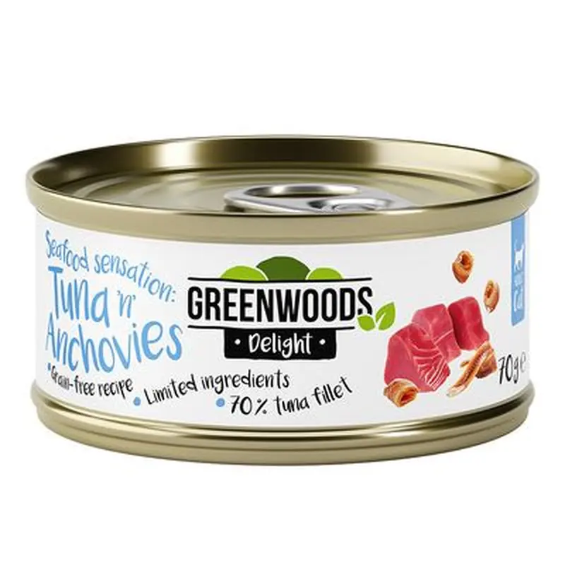 Greenwoods Delight Tuna with Anchovies - Saver Pack: 48 x 70g