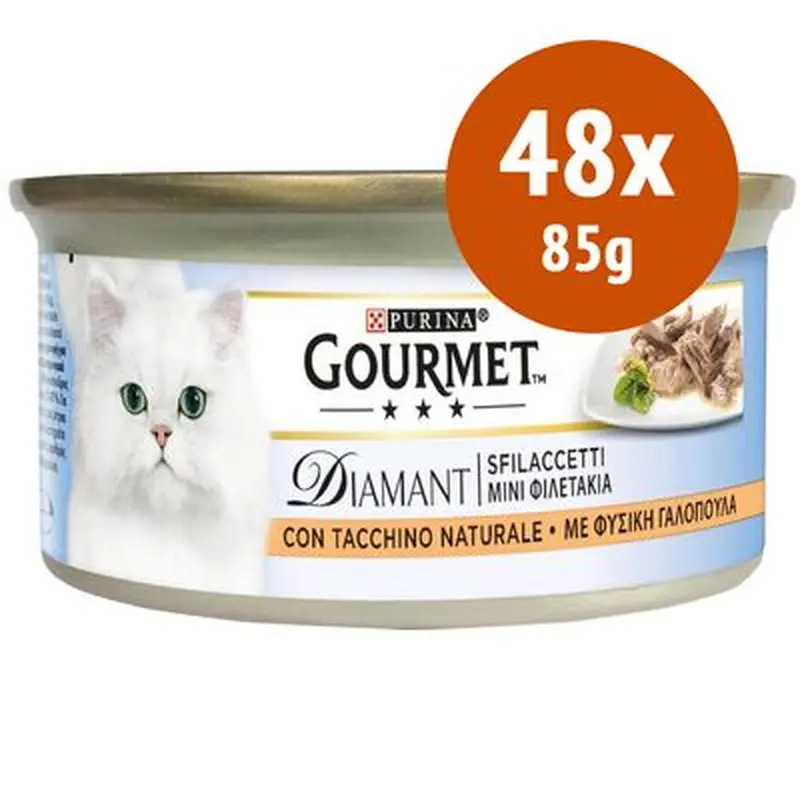 Gourmet Diamond 48 x 85 g - Fillets with natural chicken