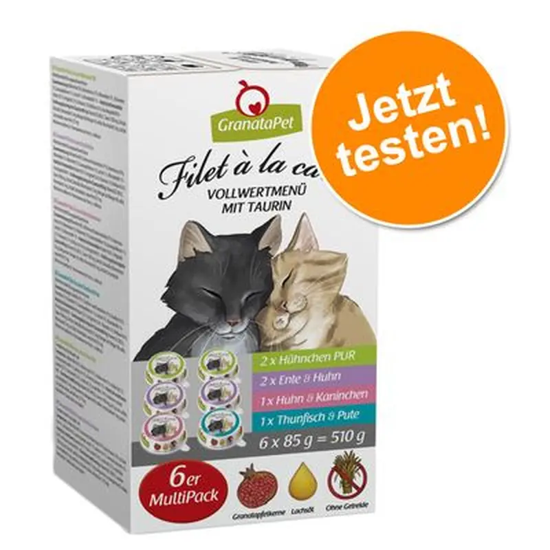 GranataPet Filet  la carte Tasting Pack - 6 x 85 g