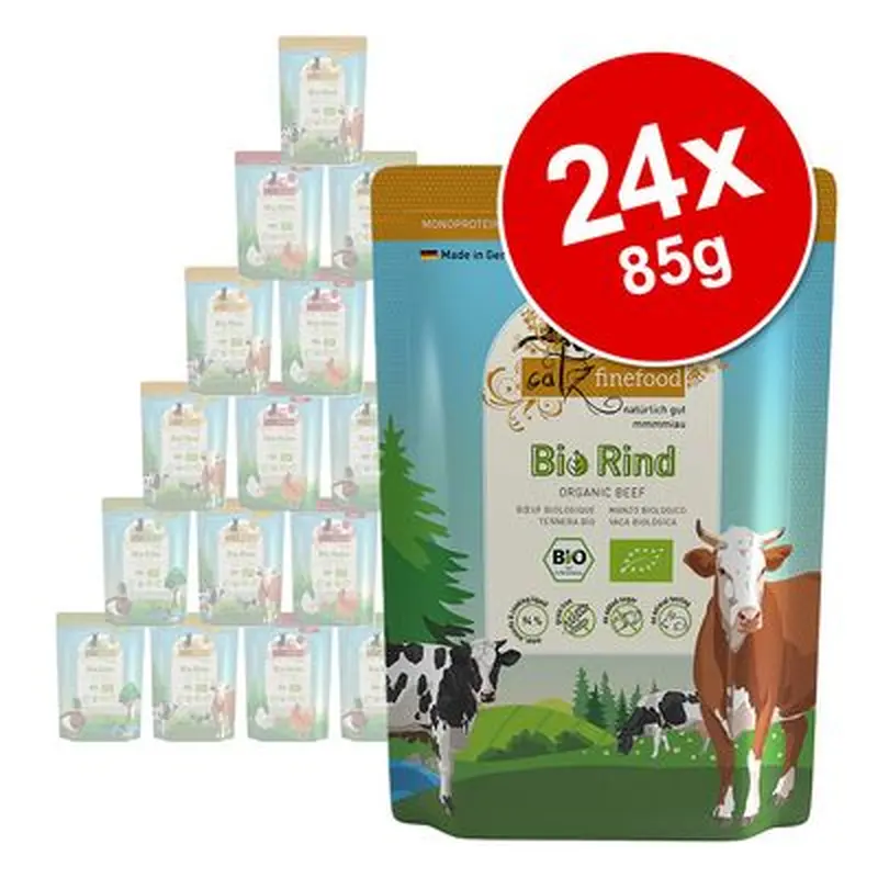 catz finefood Bio Saver Pack 24 x 85g - No.505 Organic Duck