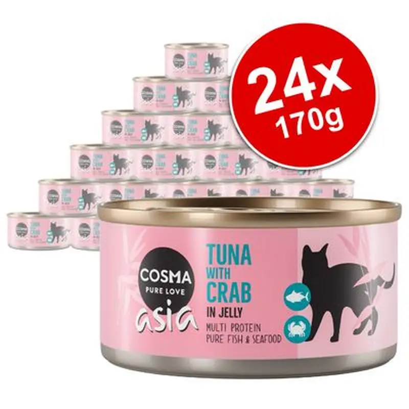 Cosma Asia in Jelly Saver Pack 24 x 170g - Tuna with Bream