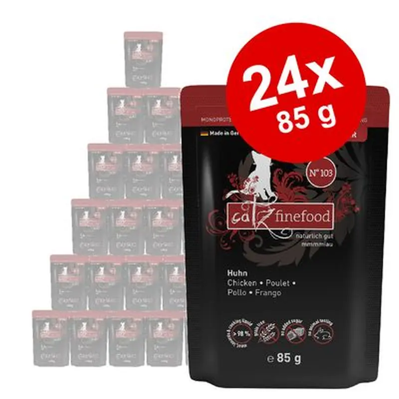 Economy Pack catz finefood Purrrr Pouch 24 x 85 g - No. 109 Wild boar