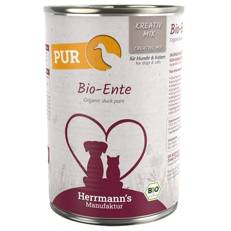 Herrmann's Creative Mix Pure Meat / Organic Pure Meat 6 x 400g - Organic Duck
