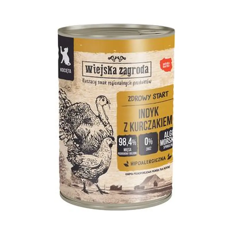 Wiejska Zagroda Cat 6 x 400g - Chicken with Duck