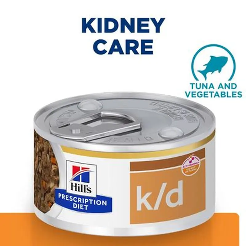Hill's Prescription Diet k/d Kidney Care Stew - Tuna & Vegetables - Saver Pack: 96 x 82g