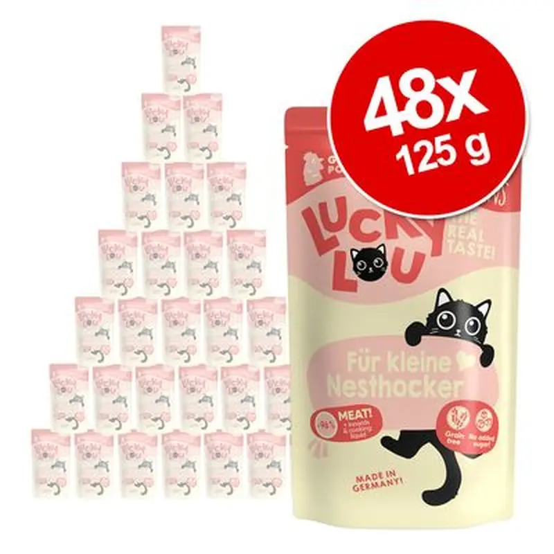 Lucky Lou Kitten 48 x 125 g - Poultry