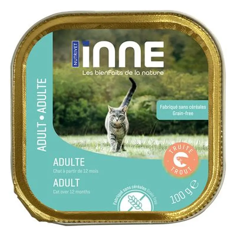 Nutrivet Inne Adult Cat with Trout - 16 x 100g