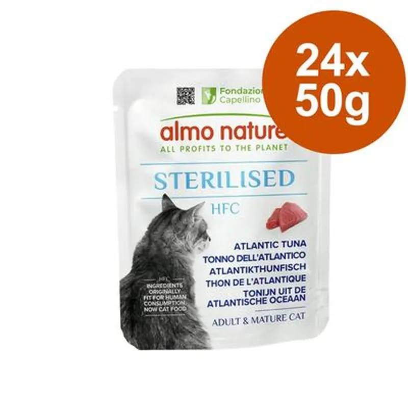 Almo Nature HFC Sterilised Saver Pack 24 x 50g - Chicken with Tuna