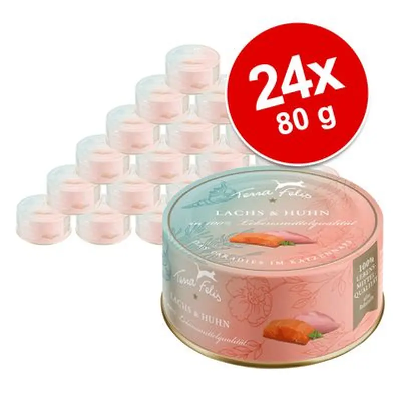 Saver Pack Terra Felis 24 x 80 g - Salmon
