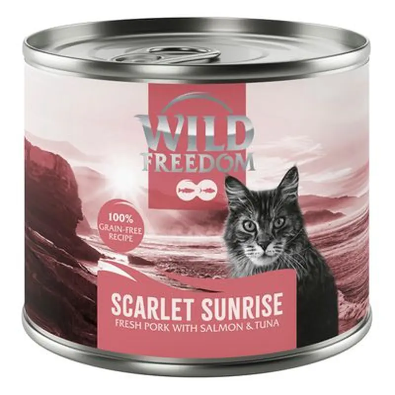 Wild Freedom Adult \"Red\" - Grain-Free Recipe 6 x 200g - Ruby Midnight - Pork, Beef & Rabbit
