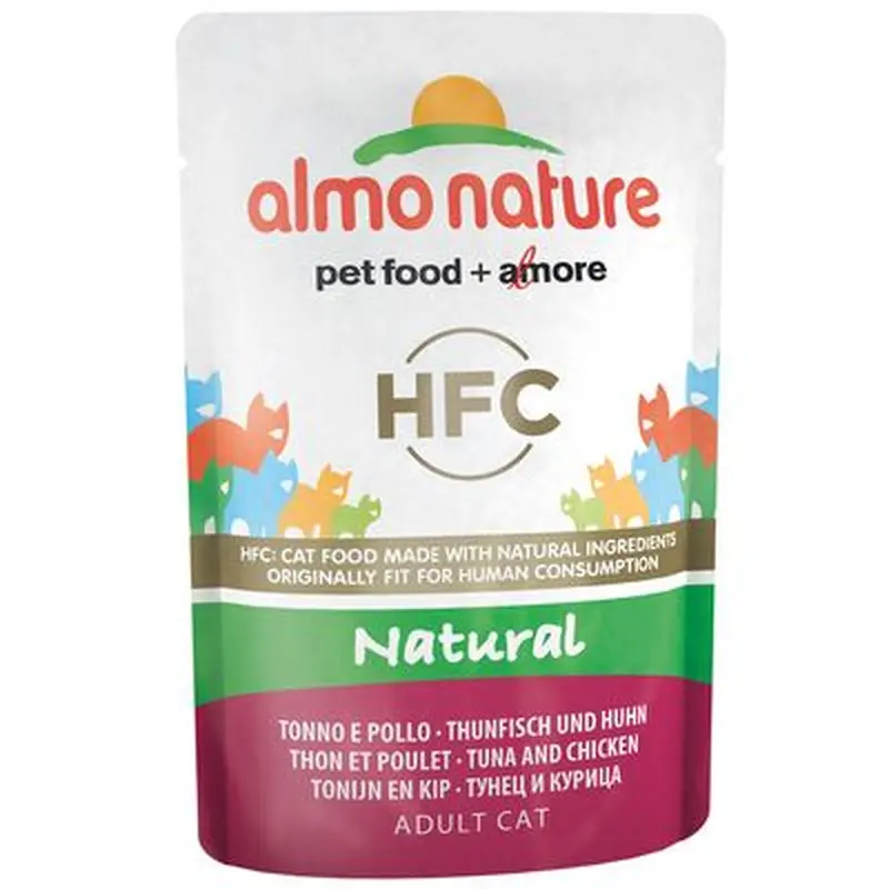 Almo Nature HFC Jelly Pouch 6 x 55g - Tuna & Chicken
