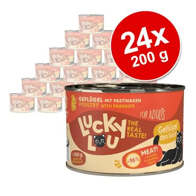 Lucky Lou Adult Saver Pack 24 x 200g - Beef & Wild Boar