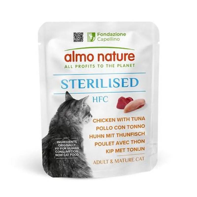 Almo Nature HFC Sterilised 6 x 50g - Chicken with Tuna