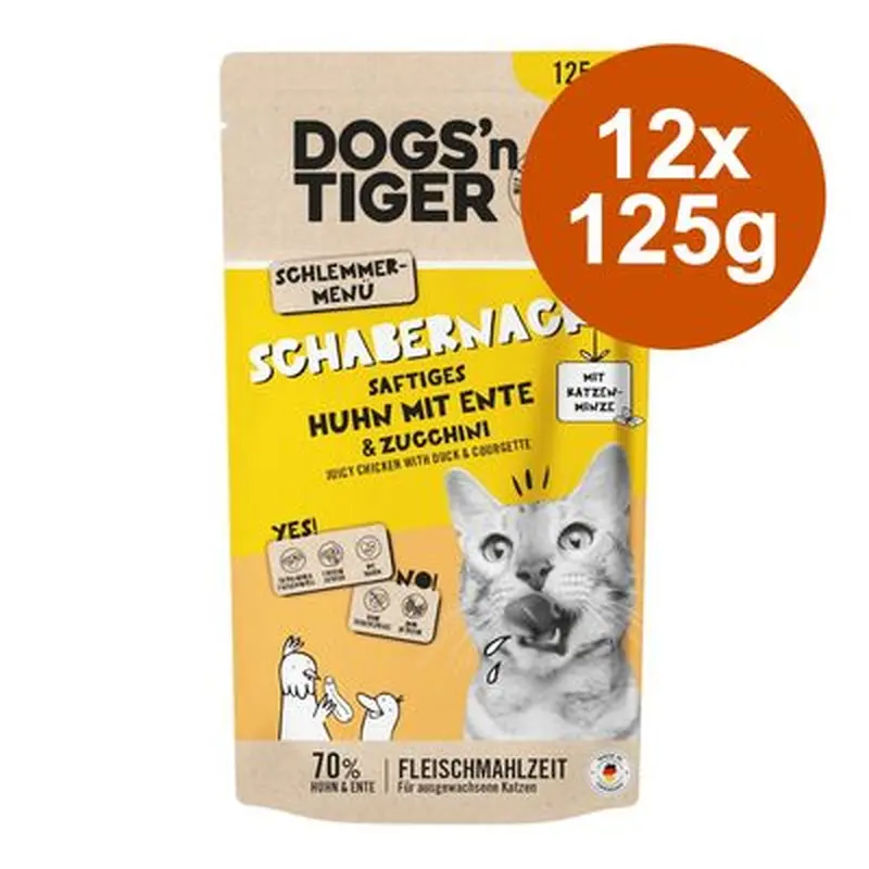 Dogs'n Tiger Cat 12 x 125g - Poultry & Veal