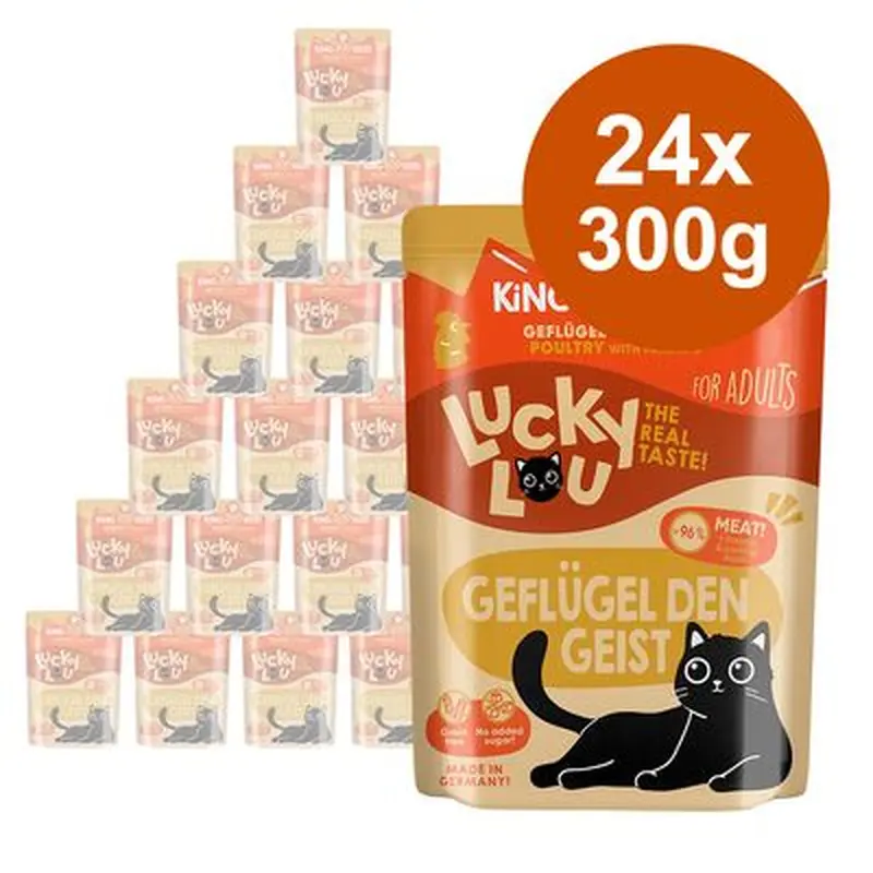 Lucky Lou Adult Saver Pack 24 x 300g - Poultry