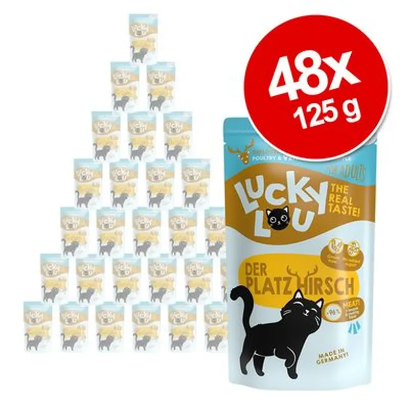 Lucky Lou Adult Saver Pack 48 x 125g - Sterilized poultry