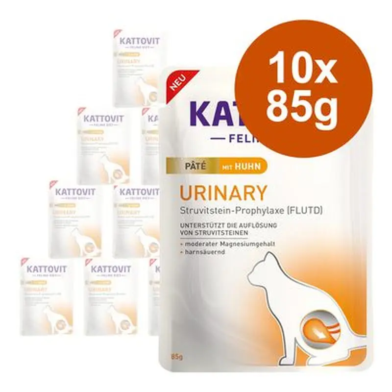 Kattovit Urinary Pat 10 x 85g - with Chicken