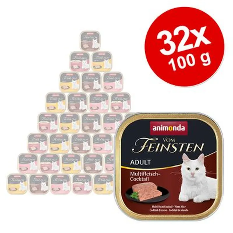 Mixed Megapack animonda vom Feinsten Adult 32 x 100g - Tasty Fillings