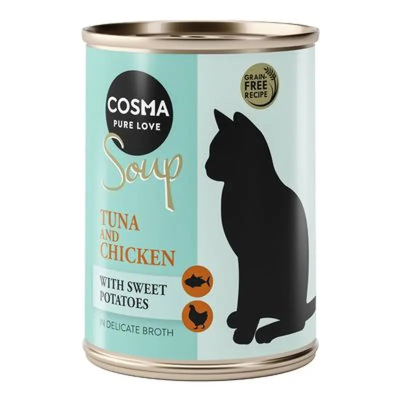 Cosma Soup 6 x 100g - Chicken & Salmon with Courgettes & Carrots