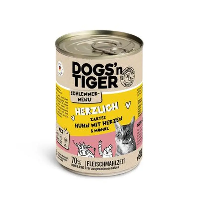 Dogs'n Tiger Gourmet Menu 6 x 400g - Poultry with Chicken