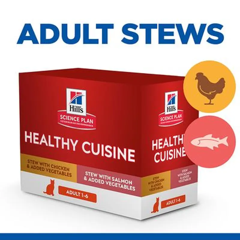 Hill's Science Plan Adult Healthy Cuisine with Chicken & Salmon - 12 x 80g