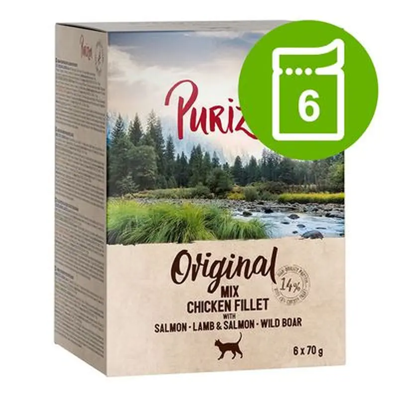 Purizon Adult 6 x 70g - Grain-Free - Chicken Fillet with Salmon