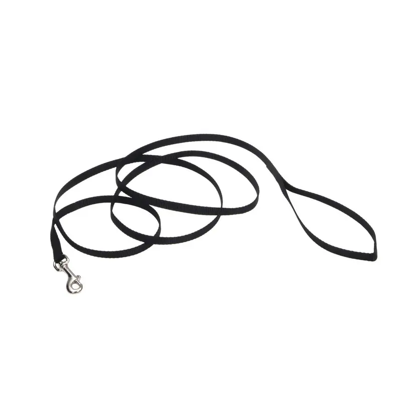 Coastal Style 306 3/8" x 6' Nylon Web Training Lead Black 