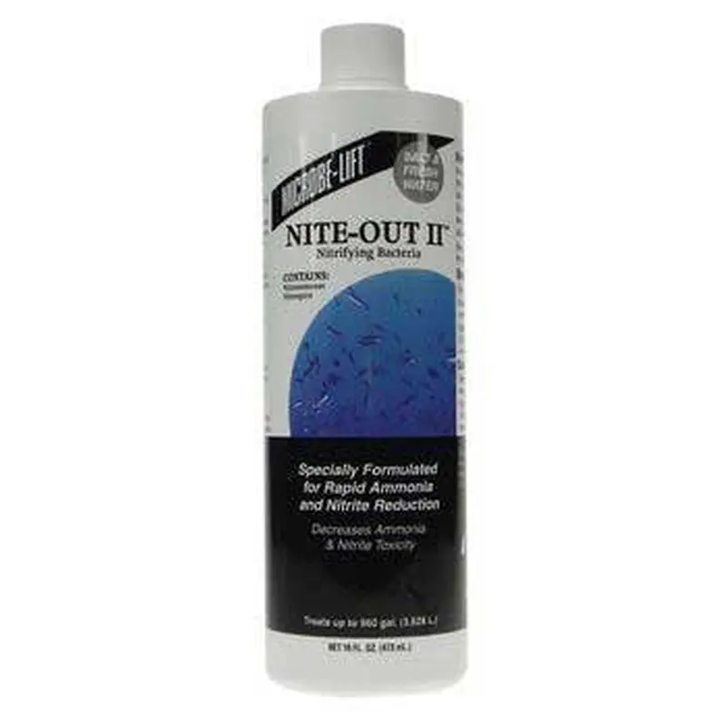Microbe-Lift Nite-Out II Nitrifying Bacteria Ammonia Detoxifier 16 fl. oz