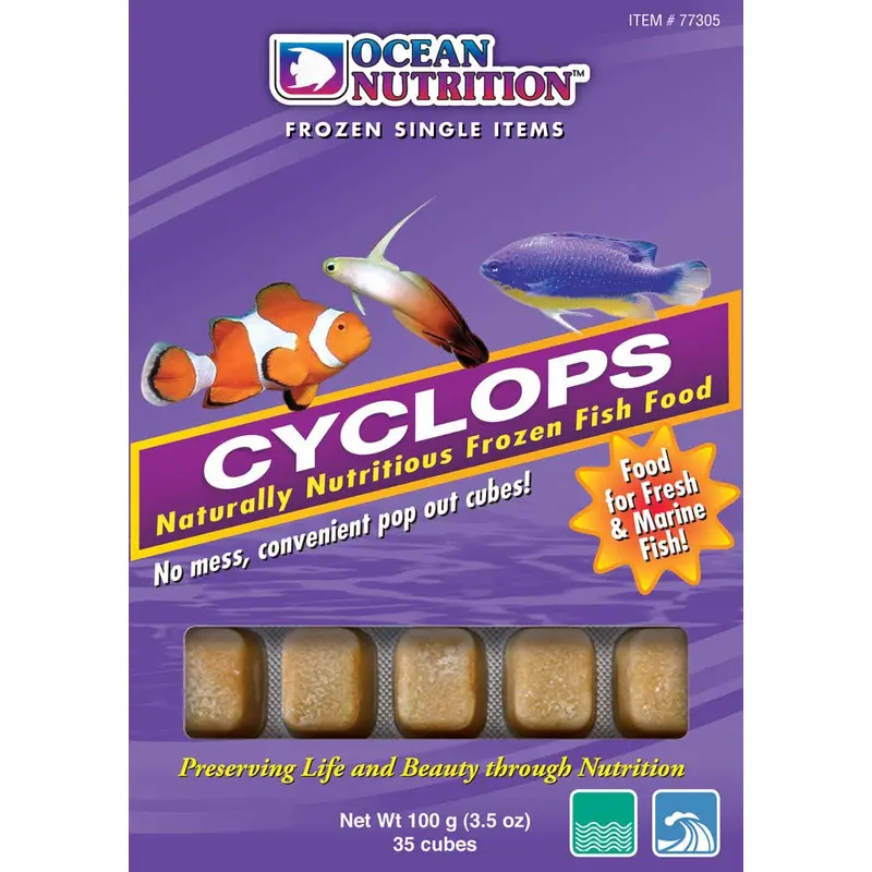 Ocean Nutrition Cyclops Frozen Fish Food 3.5 oz SD-5