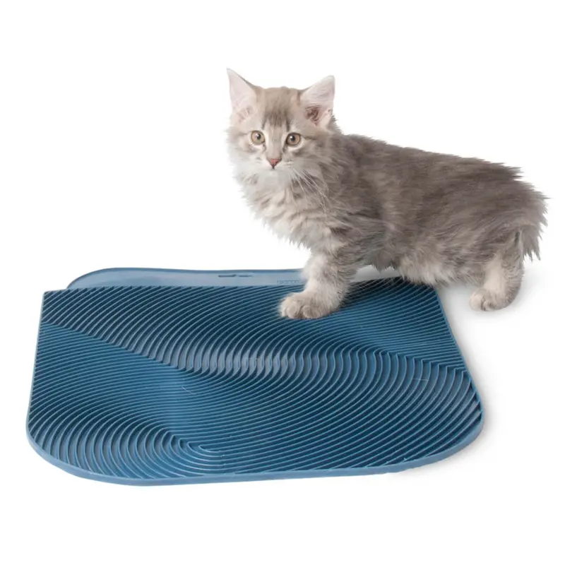 Petmate Rubberized Cat Litter Mat Assorted One Size
