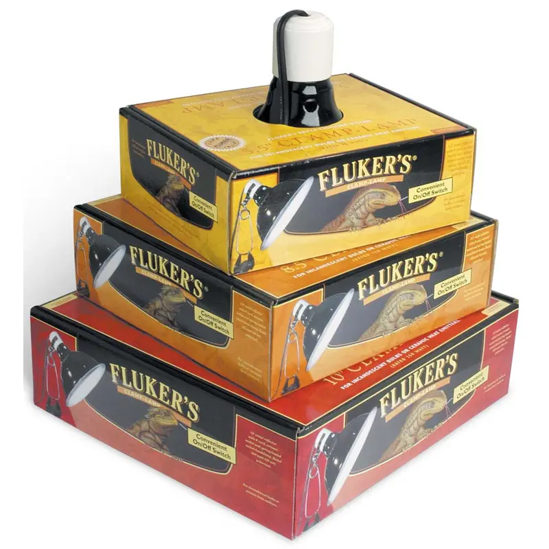 Fluker's Repta-Clamp Lamp with Switch Black 8.5 in