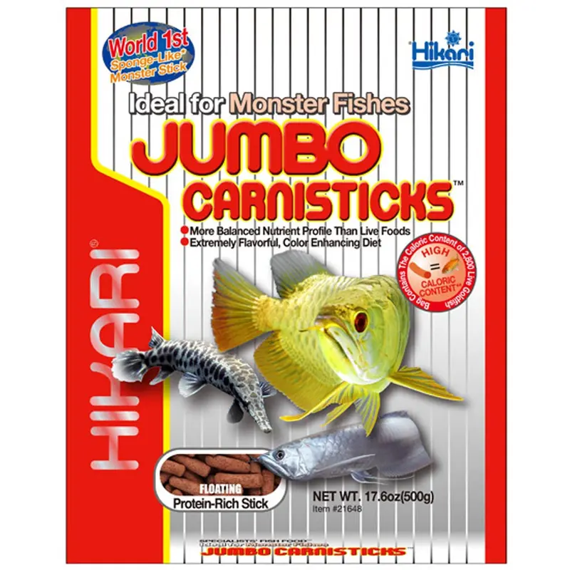 Hikari Jumbo CarniSticks? Floating Fish Food 17.6 oz Jumbo