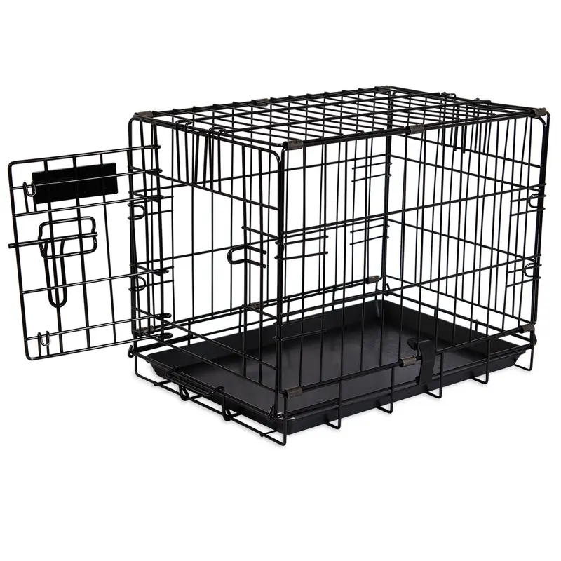 Petmate 2 Door Training Retreat Dog Kennel Black 19 in