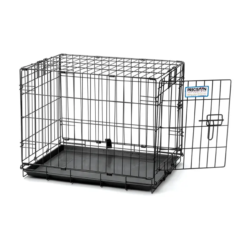 Precision ProValu 1 Door Wire Dog Crate Black 48 in