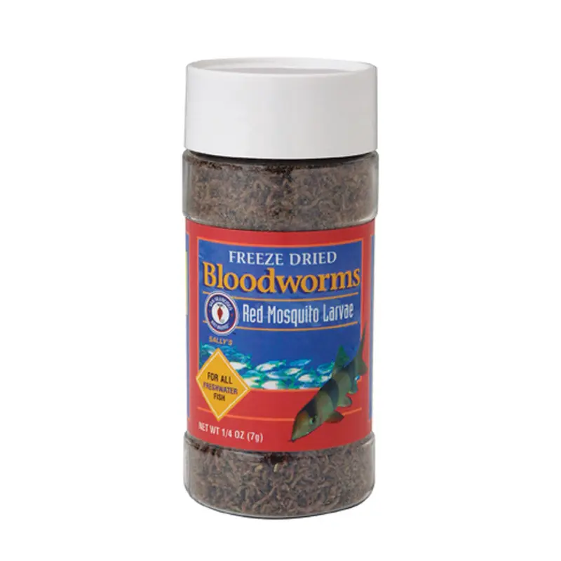 San Francisco Bloodworms Freeze Dried Fish Food 0.25 oz