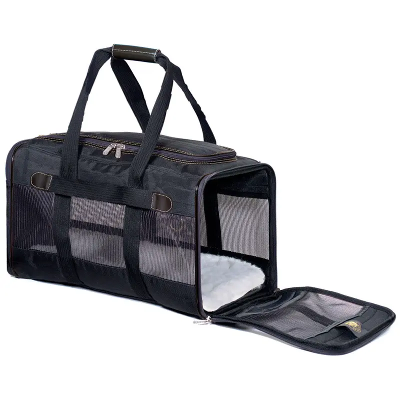 Sherpa's Pet Trading Company Original Deluxe Pet Carrier Black MD