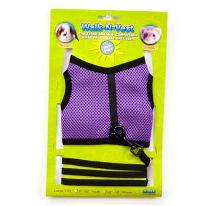 Ware Walk-N-Vest Mesh Harness & Lead Large 